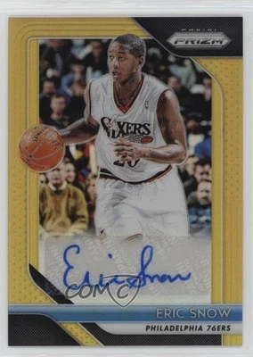 2018-19 Panini Prizm Signatures Gold Prizm /10 Eric Snow #S-ESN Auto - Image 1 of 2