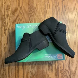 EASY STREET Comfort Wave Womens Black JALIA Booties SHOES 9.5M # 31-5821 NWB - Picture 1 of 6