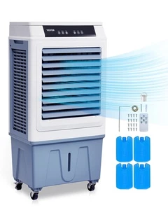 Uimoso 3-in-1 Evaporative Cooler Swamp 3100 CFM 9 Gal Air Humidifier Cooling - Picture 1 of 12
