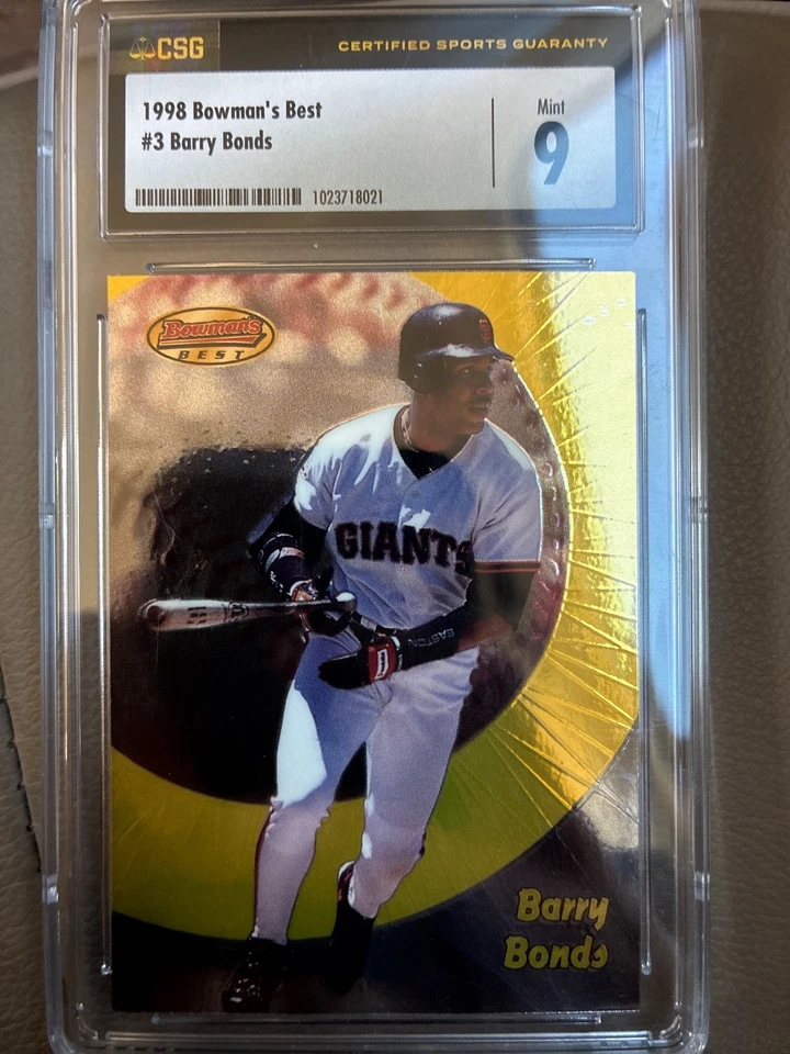 barry bonds 1998 bowmans best csg 9 - Image 1 of 1