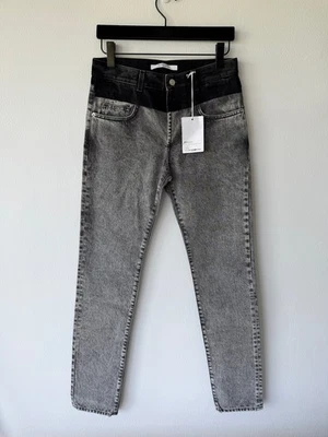 Nuevo Givenchy Hombre Vaqueros Vaqueros Negro Gris Slim Fit 29 Gris Foto 1 de 4