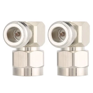 2x 50ohm N wtyczka na N gniazdo adapter kątowy prostokątny konwerter złącze N FY - Zdjęcie 1 z 9