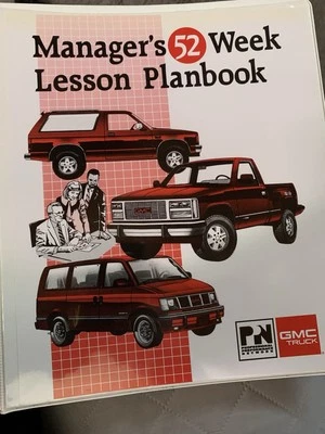 Automobile Manager’s 52 Week Lesson Planbook - Image 1 of 2