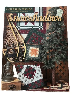 Gathering Friends Quilt Patterns Winter Log Cabin Blanket Pillow 18 Projects - Image 1 of 4