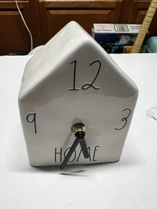 Rae Dunn Artisan Collection by Magenta Birdhouse Ceramic Clock “HOME” - Picture 1 of 3