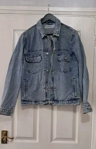 Topman Denim Jean Jacket Size S Fantastic Condition 100% Cotton Unisex - Picture 1 of 16