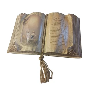 Upcycling Buch Display Gedicht sentimentale Dekoration Dies ist ein Zuhause, wo Kinder leben - Bild 1 von 6