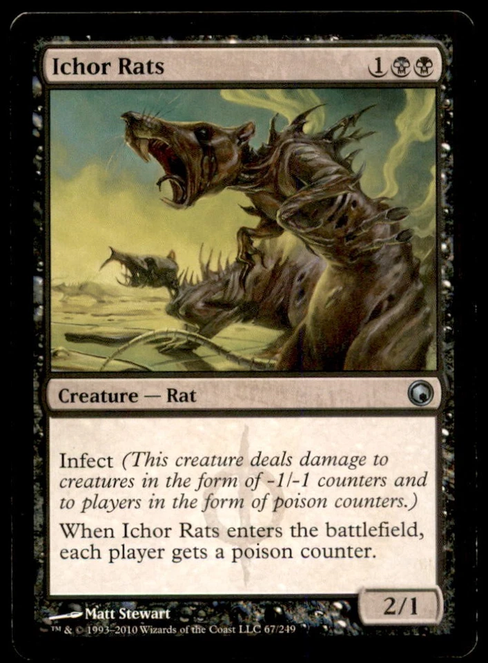 MTG Ichor Rats LP Light Play Scars of Mirrodin [5366] - Image 1 of 1