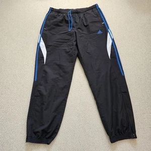 Adidas Track Pant Football Tracksuit Bottoms Jog Pants Black White Mens Size XL - Picture 1 of 8