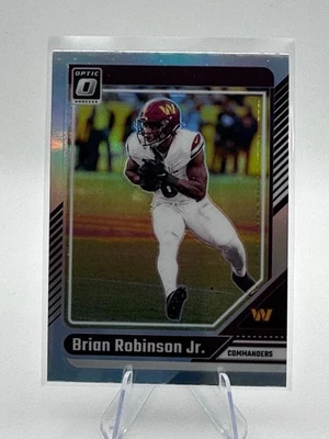 Brian Robinson Jr. 2024 Donruss Optic Silver Prizm #195 Commanders - Image 1 of 2