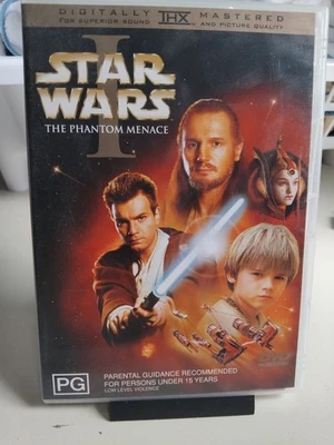 Star Wars - Episode I - The Phantom Menace  (DVD, 1999) VGC, Free Postage  - image 1 of 3