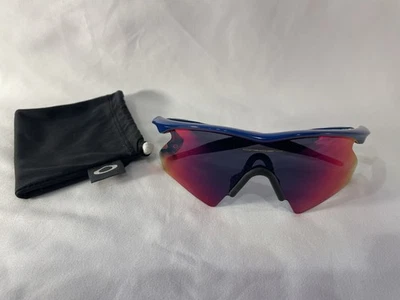 Oakley M Frame Metallic Blue Sunglasses - Positive Red Iridium Heater - MINT - Image 1 of 4