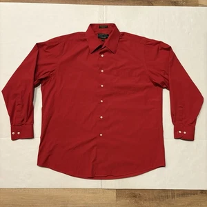 Alexander Julian Colours Shirt Mens Large Red Long Sleeve Button Down Casual - Picture 1 of 8