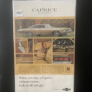 Vintage 1967 Chevrolet Chevy Caprice Look At All You Get Ad Advertisement - Picture 1 of 2