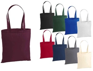 Westford Mill Premium 100% Cotton Tote Shopper Bag with Shoulder Straps - Picture 1 of 11