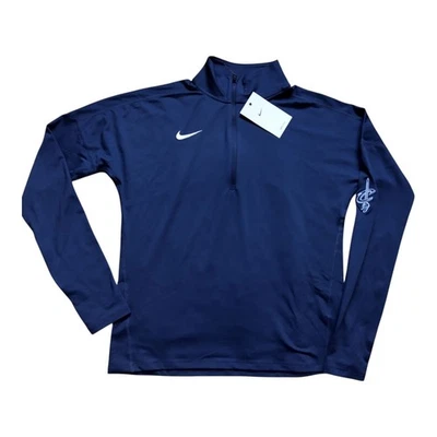 Nuevo con etiquetas Camiseta para mujer Nike Cleveland Cavaliers media cremallera manga larga, azul marino, pequeña Foto 1 de 4