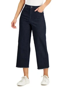 Style & Co Wide-Leg Cropped Jeans, Sz 18, Rinse - Picture 1 of 2