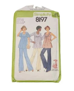 Vintage Cut Simplicity 8197 Umstandstop Hose Stofftier Schnittmuster Gr. 18/20 - Bild 1 von 2
