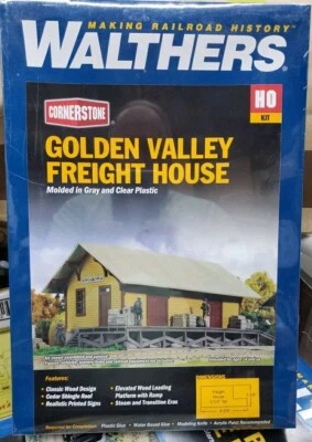 Walthers HO Scale Golden Valley Freight House Kit 933-3533 NISB - Image 1 of 4