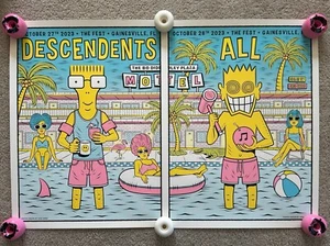 Descendents and ALL Konzert Poster - Gainesville FL Oktober 2023 Mike Merg - Bild 1 von 15