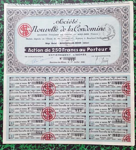 Dépt 03 - Buxières les Mines Les Plamores - Rare Société Minière du 01/07/1930 - Bild 1 von 2
