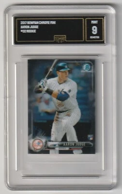 2017 BOWMAN CHROME MINI BOWMAN ROOKIES #32 AARON JUDGE ROOKIE RC MINT 9 - Image 1 of 2