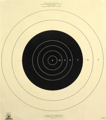 AMERICAN TARGET MR-52 [MR52(P)] NRA Official 200 Yard Slow Fire High Power Rifle Target (25 pck)