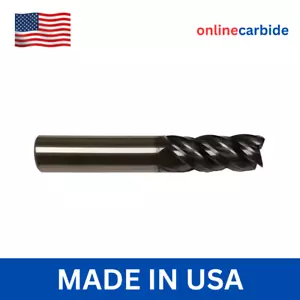 5/8" 4 Flute Long Carbide End Mill High Performance Square End TiALN USA Made - Picture 1 of 1