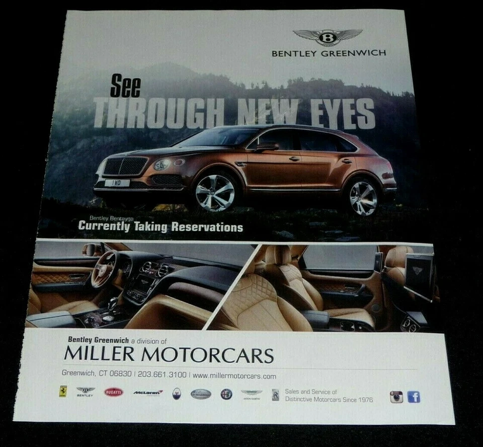 BENTLEY BENTAYGA SUV -PRE-LAUNCH ADVERTISEMENT -  - Image 1 of 1