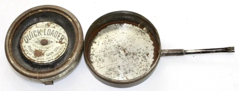 American Can Co QUICK LOADER / Vintage Garden Tool / Insect Powder Blower Cover