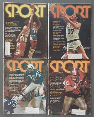 Vintage 1971 "SPORT MAGAZINE" Lot of 4 Issues Havlicek Willard Curtis Bing cover - Image 1 of 4