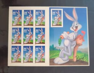 1997 USPS Bugs Bunny Loony Tunes Full Sheet Mint 32 cents