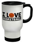 I Love Basketball Travel Mug Cup