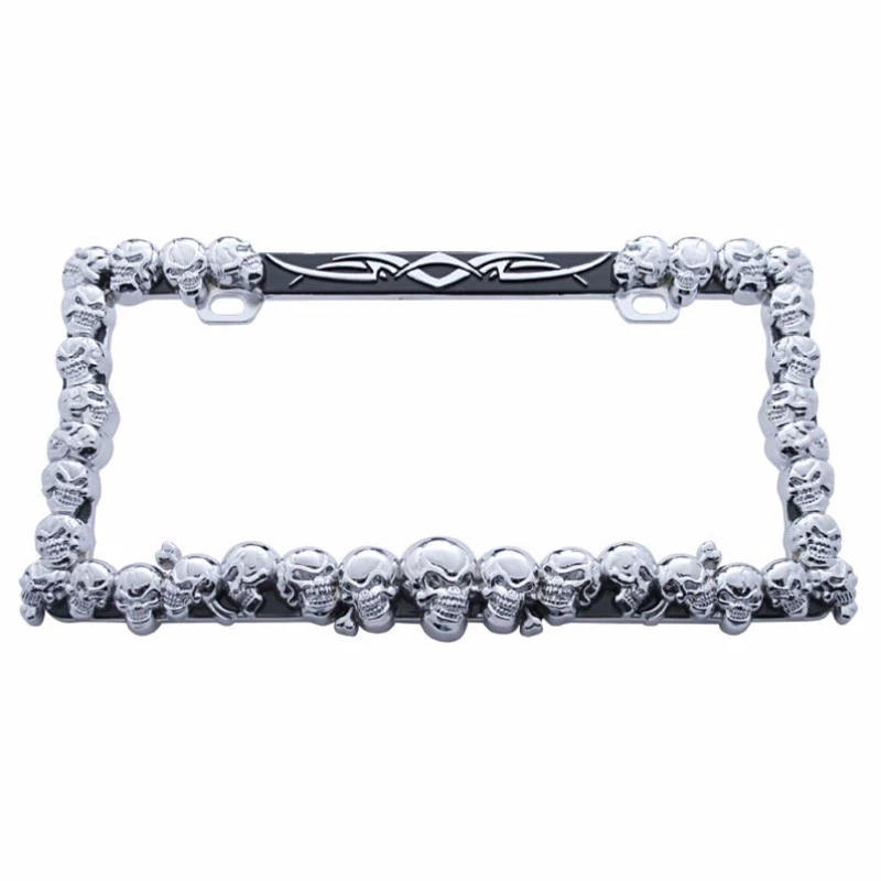 SKULL LICENSE PLATE FRAME - CAR TRUCK SUV - Image 1 of 1