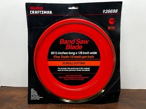 Sears Craftsman Band Saw Blade Scroll Cutting 9-26698 93.5" x 1/8" Wide 15TPI - Picture 1 of 6