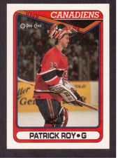 1990-91 O PEE CHEE # 219 PATRICK ROY !!