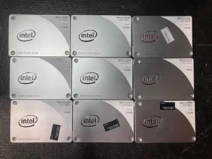 (LOT of 9) Intel SSD Pro 1500 120GB 2.5" 7mm SSD SSDSC2BF1204H Excellent Health - Picture 1 of 3