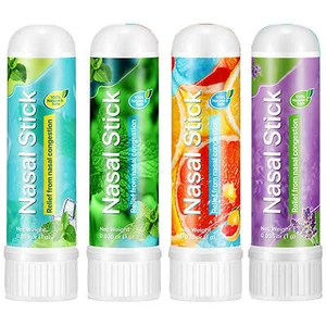 Nasal Sticks for Refreshing 4 Pieces Cooling Sensation Inhaler for Driving - Picture 1 of 12