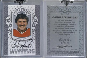 2010 Sportkings Series D Auto Silver Bernie Parent #A-BP2 Auto HOF