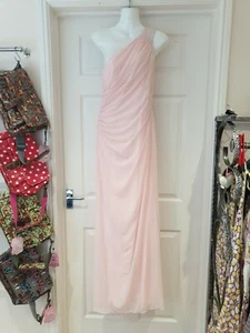 DESSY COLLECTION Dress Blush Pink Long Length Occasion Wear UK Size 8 - Picture 1 of 9