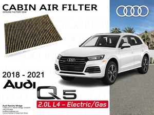 2018-2021 Audi Q5 Genuine Factory OEM Cabin Filter Q5-4M0-819-439-B - Picture 1 of 2