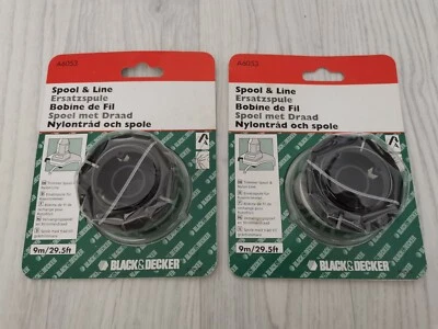2 x OFFICIAL BLACK & DECKER SPOOL & STRIMMER LINE A6053 FITS GL575 GL595  - Image 1 of 4