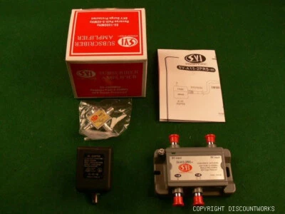 SVI PROFESSIONAL DIGITAL CABLE TV HDTV VOIP 2 PORT BOOSTER AMPLIFIER SV-A15-2PRS - Image 1 of 4