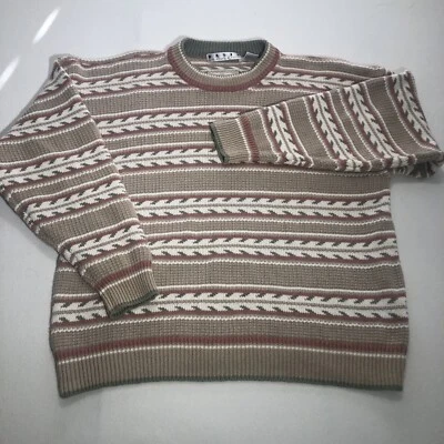 Suéter De Colección Basix Fenn Wright Manson Mujer XL Suave Tono Neutro Tejido Preppy Foto 1 de 4