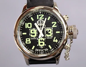 INVICTA Russian Diver Men 52mm Stainless Steel Steel Black dial 5040.D Quartz - Picture 1 of 5
