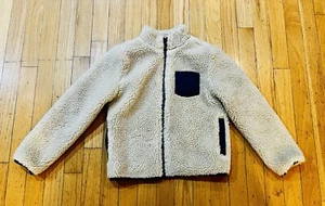 Janie And Jack Sherpa Jacket 7-8 Years Zip Up Front Pocket BEAUTIFUL EXCELLENT - Picture 1 of 17
