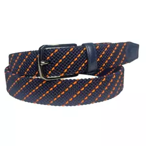 NEW PAUL & SHARK YACHTING Belt Sz. 105 / 42 Nylon Braided Navy ITALY #B1307 - Picture 1 of 3