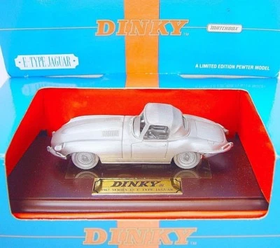 Matchbox DINKY Collection 1:43 JAGUAR E-TYPE CONVERTIBE Pewter Model Car MIB`91 - Image 1 of 4