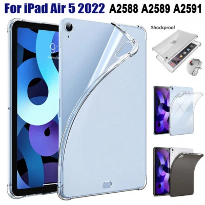 Shockproof Clear TPU Case Cover For iPad Air 4/5th 10.9" 2022 Pro 11 12.9 10.2" - Image 1 of 4