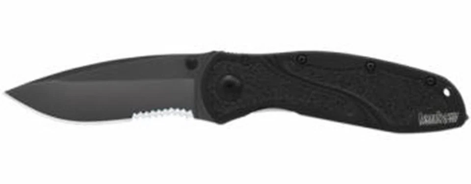 Cuchillo plegable dentado herramienta de emergencia Kershaw 1670GBBLKST desenfoque rompevidrios Foto 1 de 1